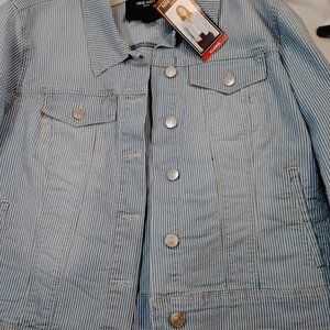 NINE WEST JEANS WOMEN'S SARAH Jacket Pisa Stripe Size XL